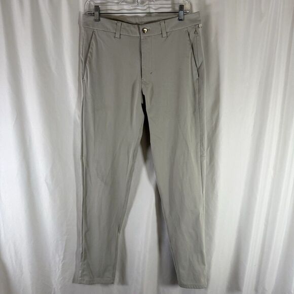 lululemon athletica Other - Lululemon ABC Pants Men's 31 32x31 Khaki Button Zip Pocket Golf Office
